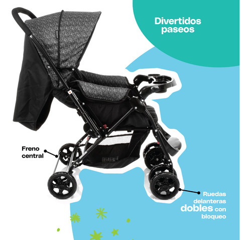 Carriola Cosco Reverse Color Negro Color Del Chasis Negro