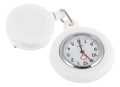 Popetpop Reloj Retractil Para Enfermera, Unisex, Con Clip, P