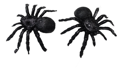 2 Arañas Plásticas Grandes Halloween