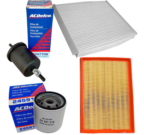 Kit 4 Filtro Aceite Nafta Aire A/a Chevrolet Meriva 1.8 2011