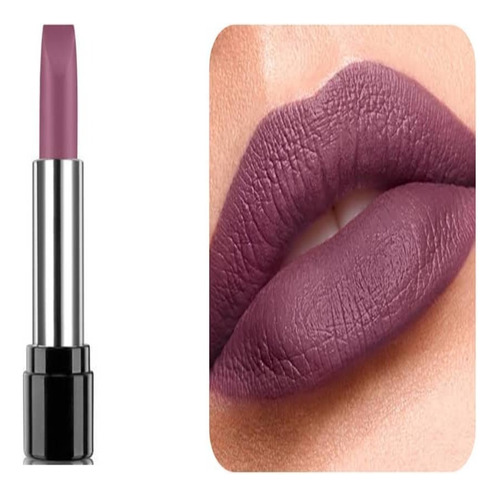 Labial X-tra Time Lips Mate Cyzone Color Deep Malva 7g