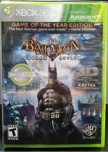 Jogo Batman Arkham Asylum Xbox 360 Desbloqueado, Jogo de Videogame Xbox 360  Usado 91330047