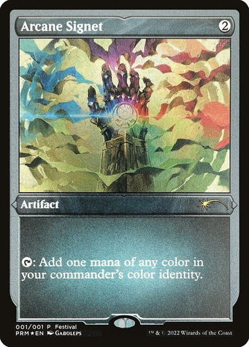 Arcane Signet (foil Etched Promo) Magic The Gathering