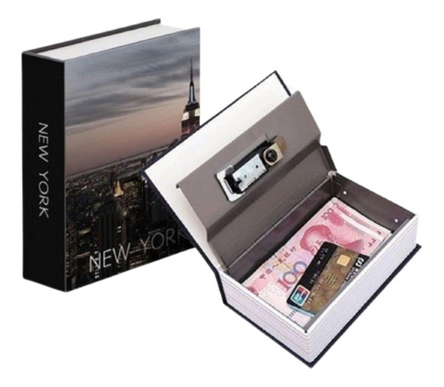 Imagem 8 de 8 de Cofre Camuflado Com Chave Em Formato Livro Grande New York