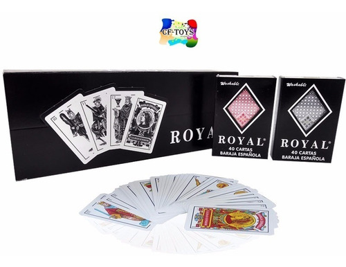 Set 12 Baraja Española Plastificada Washable Lavable Cf