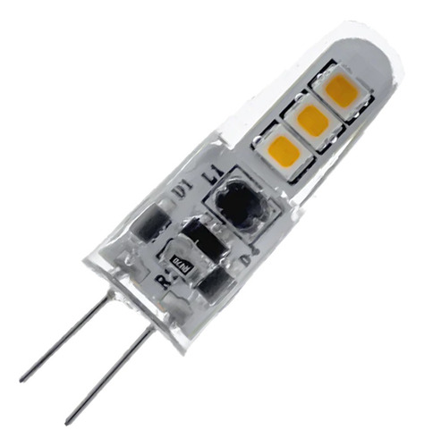 Foco Cacahuate Smd De Resina 2w Base G4 12v Lummi G4led2/ld Luz Blanco