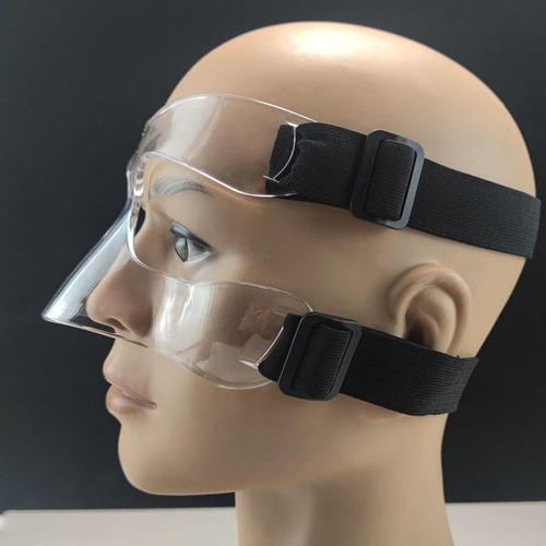 Máscara De Baloncesto Protector Facial Transparente 14x9cm