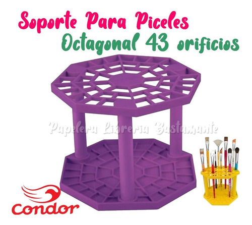 Organizador De Pinceles Condor Porta Pinceles 43 Orificios 