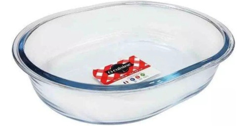 Fuente Oval Asadera Recta Ocuisine Vidrio Frances 25x20cm