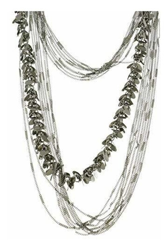 Mi Amore Adjustable Statement-necklace Silver-tone