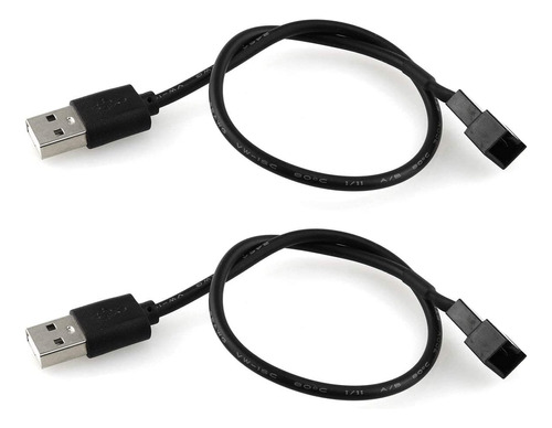 Cable Pwm 3 Pines Para Ventilador, Fan Cooler X 2 Unds 30 Cm