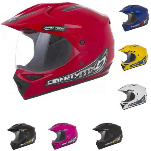 Capacete Pro Tork Liberty Mx Vision Cross Vermelho