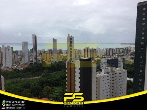 Oportunidade, Apartamento, 04 Suítes, Closet, 02 Salas, Varandas, 03 Vagas, Dce, 181,39 M², Lazer Completo Em Miramar, João Pessoa - Paraiba - Ap2734