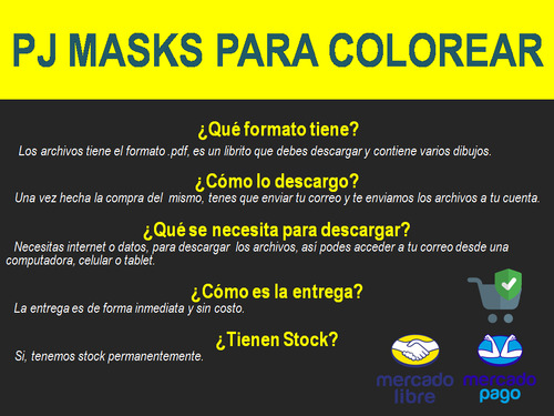 Kit Imprimible Pj Masks Pintar Colorear