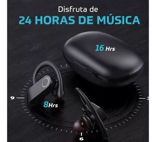 Auriculares Bluetooth inalámbricos True 2, auriculares intraurales con  cancelación de ruido, control de volumen para iPhone, Android, IPX5