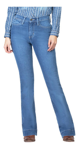 Pantalón Jeans Vaquero High Rise Flare Wrangler Dama 822