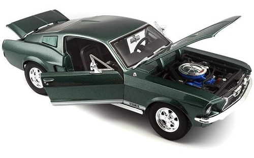 Maisto Ford Mustang Gta 1967 1/18 Verde Metal Diecast