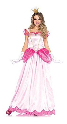 Leg Avenue Disfraz De Princesa Rosa Clásico De 2 Piezas Para