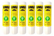 Comprar 6 Pegamentos Adhesivos En Barra Uhu Stic 21g