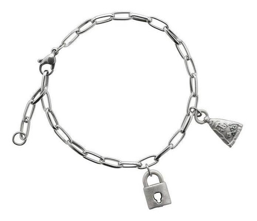 Imagem 3 de 5 de Pulseira Corrente Inox Servos De Nossa Senhora (aparecida)