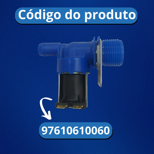 Válvula Entrada Água Simples C/suporte Brastemp/consul 220v