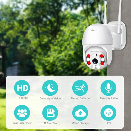 // Cámara Seguridad Wifi Exterior Hd 1080p Vigilancia