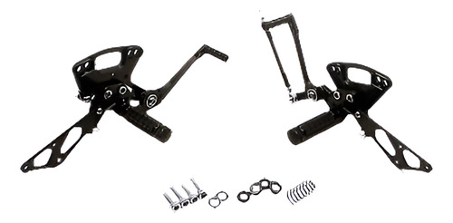 Motos Cnc Billete Pie Ajustable De Rearset Clavijas Para Kaw