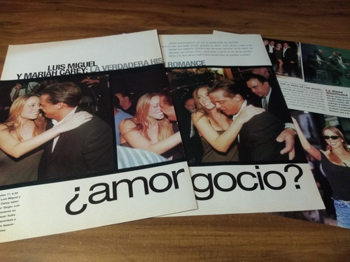 (q184) Luis Miguel & Mariah Carey * Clippings Revista 3 Pgs