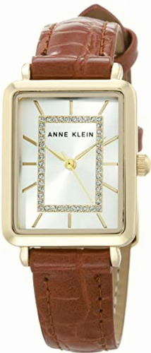 Anne Klein Ak/3820 Reloj Con Correa De Grano De Cocodrilo,