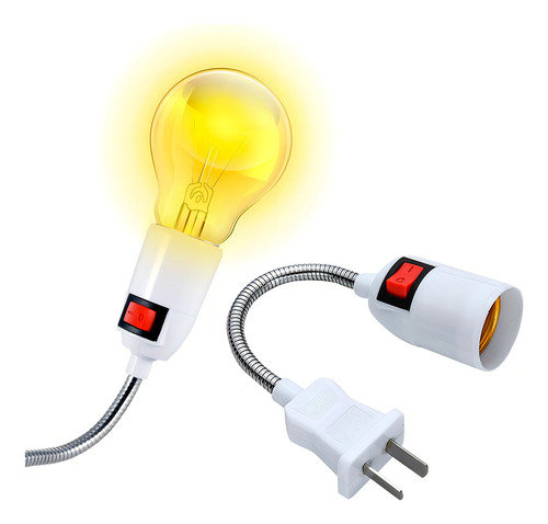 Socket Para Foco Con Clavija E27 Flexible Durable Y Calidad