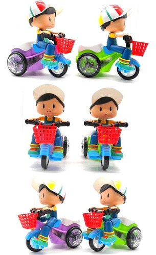 Brinquedo Criança Divertido A Pilha Com Luzes E Sons - 1 Pç Cor Triciclo Roxo