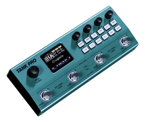 Pedal De Efeitos M-vave Tank-pro Para Guitarra Com Ir E Bate