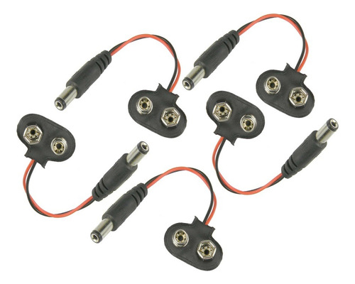 Conector Clip Cable Y Plug Jack Dc Batería Pila 9v X5und