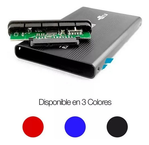 Case Delta Disco Sata 2.5'' Puerto Usb 2.0 Colores + Estuche