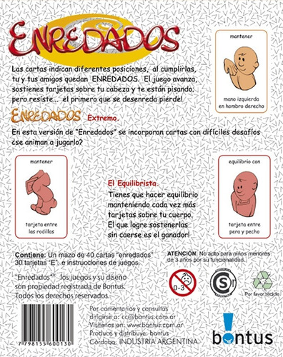 Imagen 2 de 6 de Enredados Bontus Juego De Cartas/habilidad Bontus Playking
