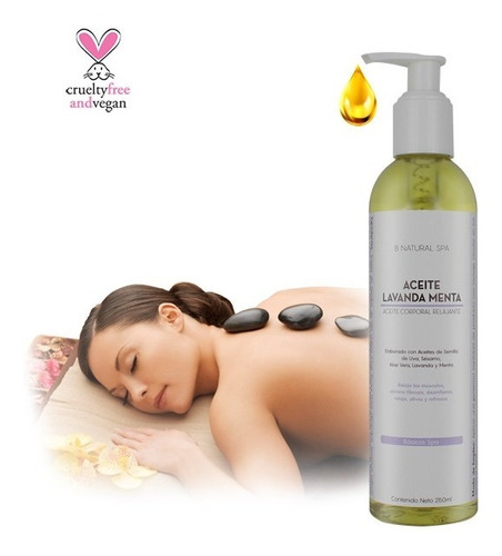 Aceite Lavanda Y Menta Ideal Para Masajes 1 Lt