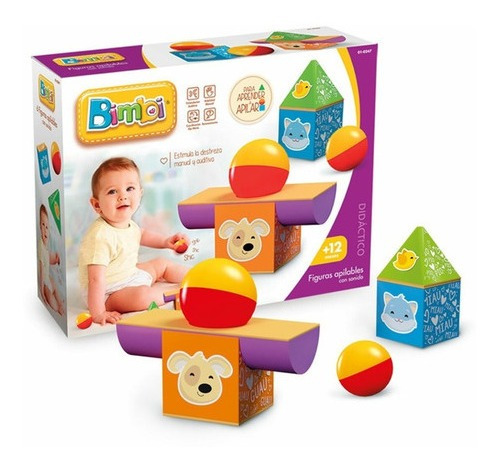 Bimbi Juego Para Bebe Apilables Con Sonido