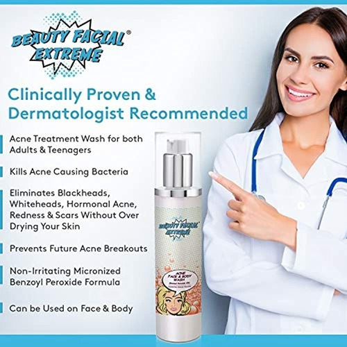 Benzoyl Peroxide 5% Acne Cleanser- Wash Clinicamente Probad
