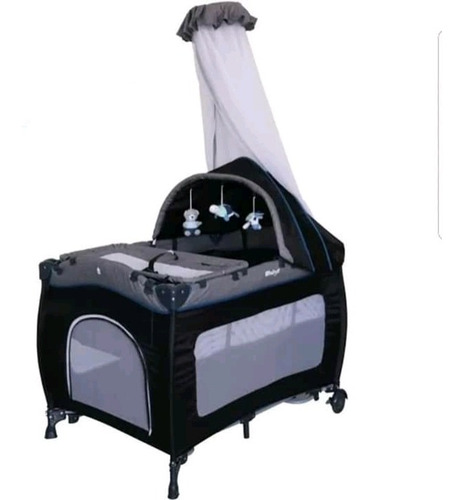 Cuna Corral Mecedora Para Bebe + Colchon