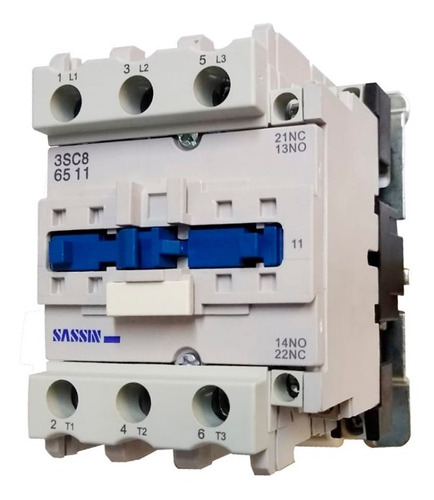 Contactor Tripolar 65 Ampers Sassin 3sc8-65 Tbcin