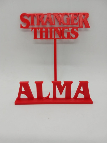  Cartel Personalizado Para Torta. Tematica Stranger Things 