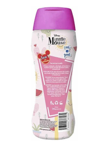 Shampoo 3 En 1 Mickey Mouse 400 Ml 12 Piezas Frutos Rojos