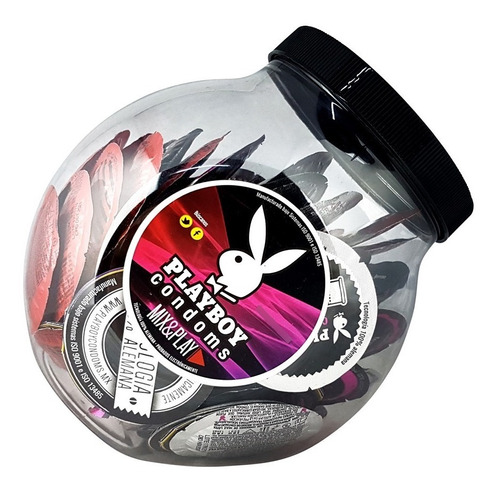 Playboy Vitrolero Condoms C/100 Condones Mix & Play 