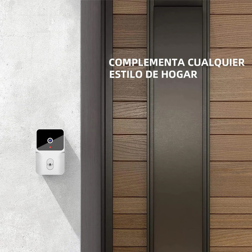 Timbre Hancdon M6 Inteligente Inalámbrico Con Cámara Timbre Inalámbrico Impermeable Para Puerta, 1 Transmisor Y 1 Receptor, Videollamadas Interactivas En Tiempo Real Función De Cambio De Voz