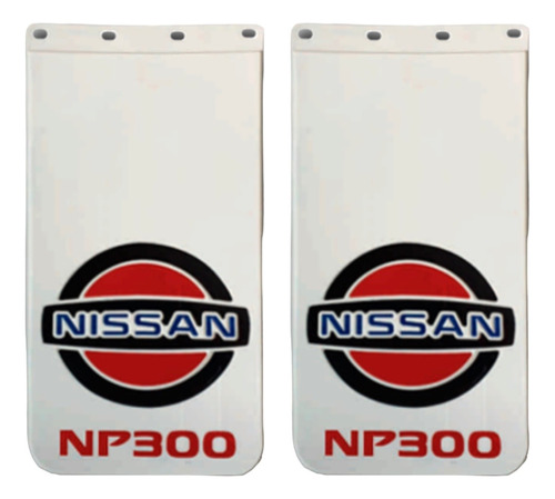 Loderas Nissan Estaquitas Np300 Con Reflejante 60x30 Par