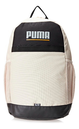 Mochila Puma Plus Backpack Cor Bege / Preto Desenho do tecido Liso Tamanho Único