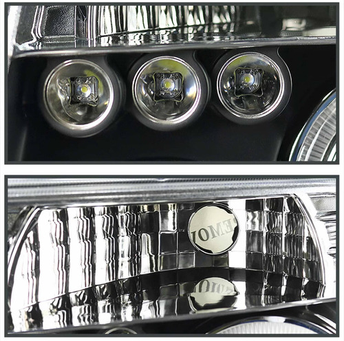 Par De Faros Halo / Led Nissan Frontier 2005 2006 2007 2008
