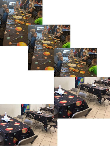 Oojami Paquete De 4 Manteles De Plástico Para Mesa De Espaci