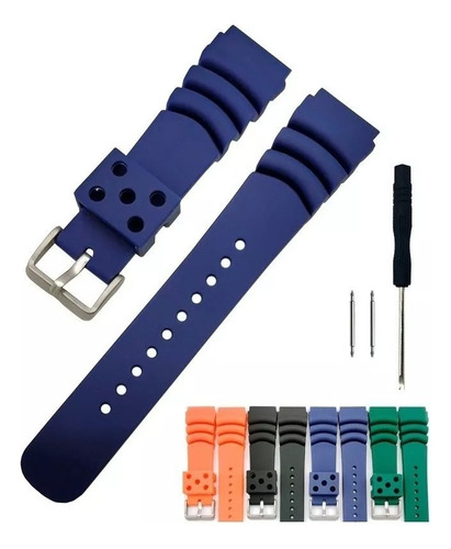 Correa Caucho Navy Compatible Smartwatch Amazfit Pop 3s 20mm