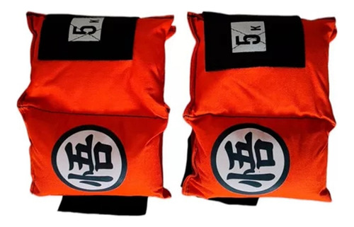 Polainas Tobilleras Con Peso De 5kg Para Piernas Brazos Gym Naranja